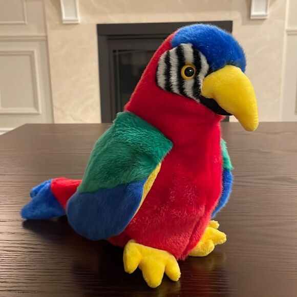 Vintage 90s Ty Beanie Buddy Jabber Parrot Plush Toy, Stuffed Animal Stuffed 11” - Picture 1 of 7